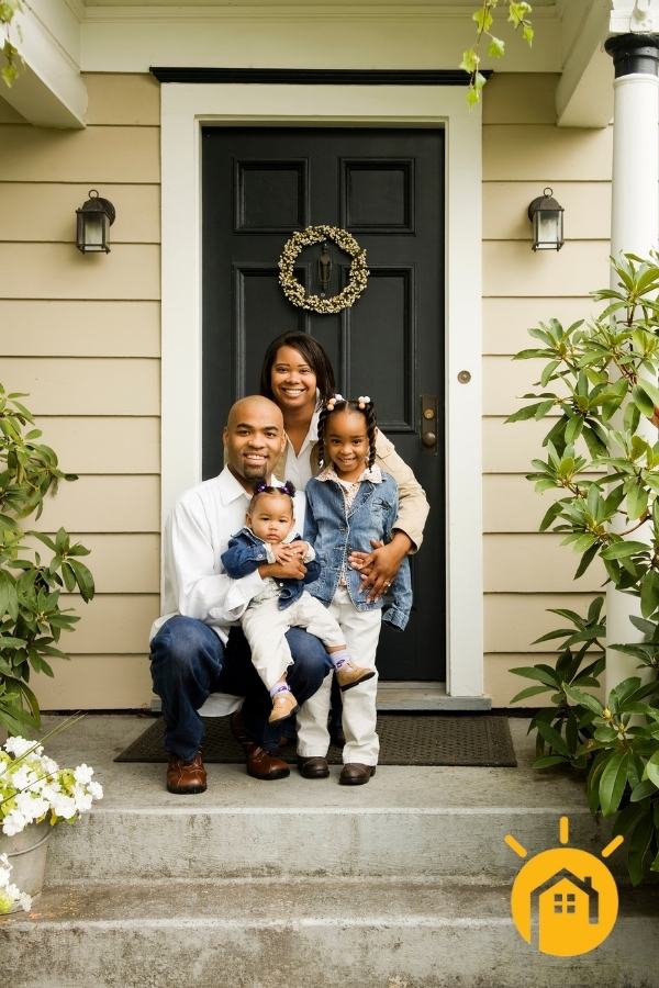 Photo of Family on Front Porch